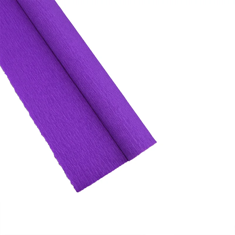 P10 Violet 1 шт. 250x50 см DIY ремесло цветок оберточная гофрированная бумага сморщенная рулонная бумага вечерние украшения скрапбук цветочный художественный упаковочный материал - Цвет: P10 Violet