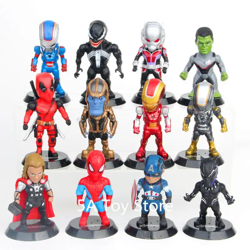 black panther figurine set