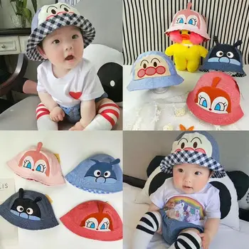 

Baby spring and autumn thin fisherman hat cute cartoon sun hat four seasons universal