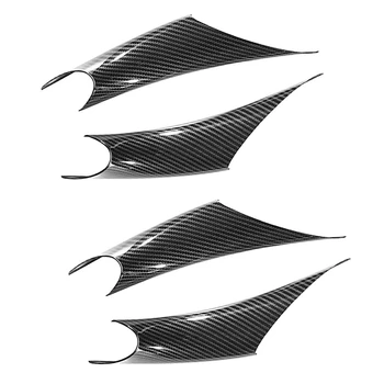 

4PCS Car Inner Door Pull Handle Protective Cover for 3 4 Series GT F30 F35 F32 F36 Accessories Carbon Fiber Style