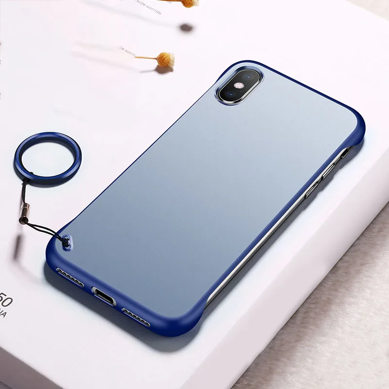 Blue For iPhoneXr Чехол для мобильного телефона без оправы без рамки для iPhone 6 6S 7 8 Plus X Xs Max Xr GK8899 - Цвет: Blue For iPhoneXr