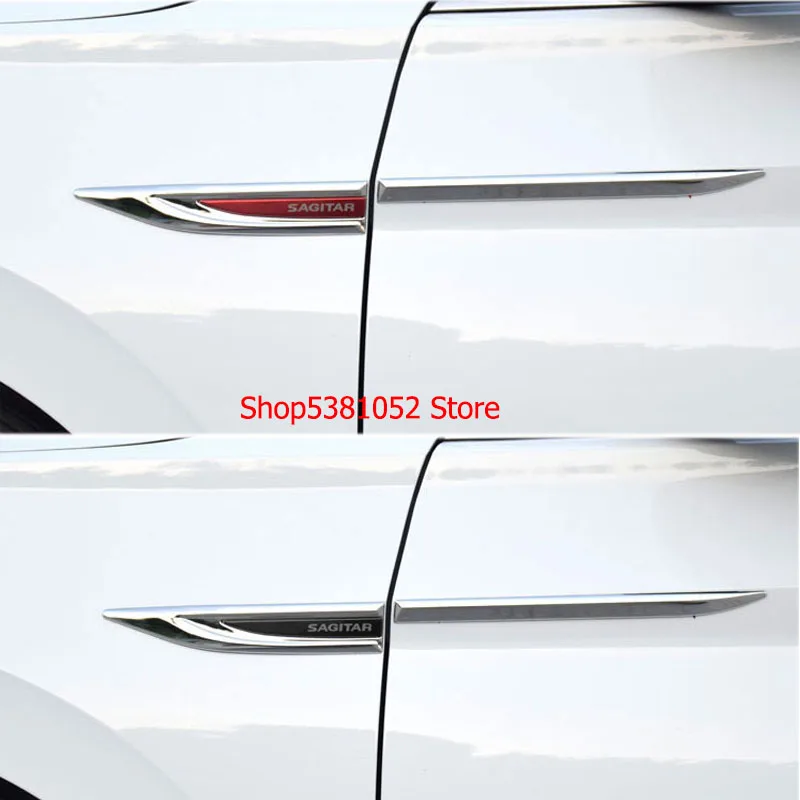 

Side Leaf Plate Decoration Sequins For VW Jetta MK7 2019 2020 Leaf Board Side Label Accessories Exterior Car Styling