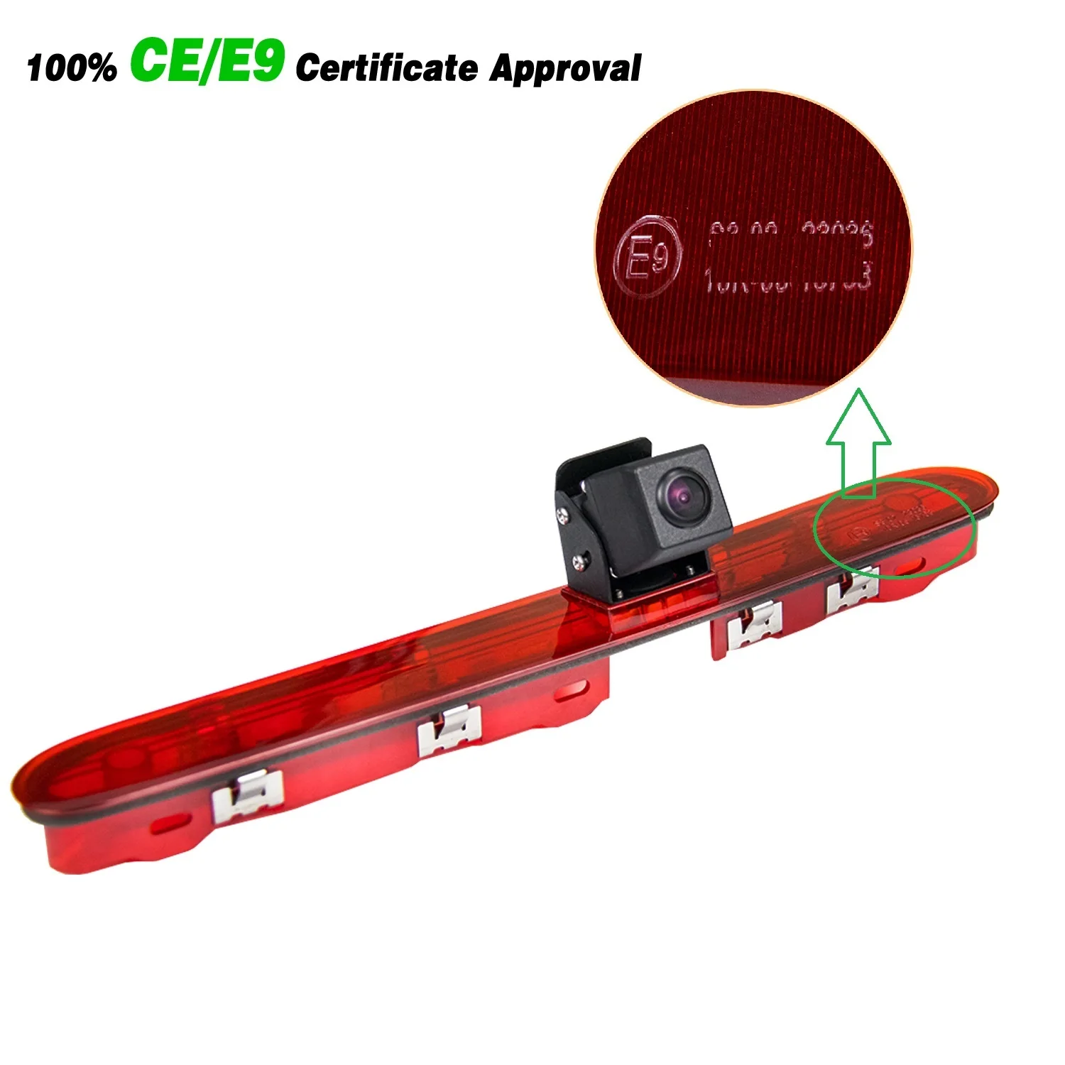 

E9 HD 720P 3rd Brake Light Camera for Peugeot Expert,Citroen SpaceTourer Toyota ProAce 2016-2019,Rear View Reverse Backup Camera