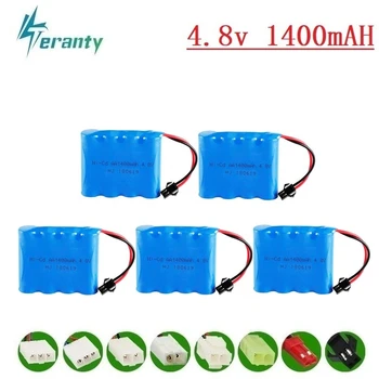 

1400mah 4.8v Rechargeable Battery For Rc toys Cars Tanks Robots Guns Rc Boats NICD Battery AA 4.8v 1400mah Batteries Pack 5PCS