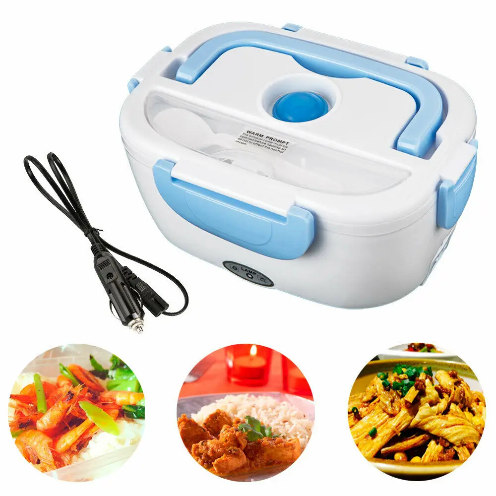 

Portable Electric Heated US Plug Heating Lunch Box Bento Travel Food Warmer 12V Picnic Case High-Quality Safety Durability