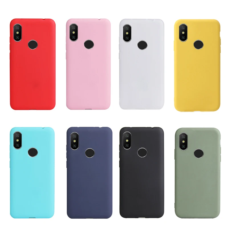 Простой однотонный Ультратонкий чехол из ТПУ для Xiaomi Redmi 10X 9A 9C 8A 3S 4A 4X 5 Plus 6 Pro 6A 7A 7