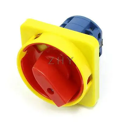 

AC 660V 20A 6 Terminals 2 Positions On-Off Rotary Cam Changeover Switch