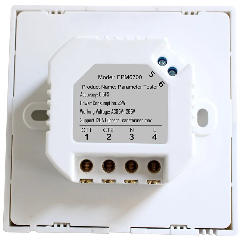ZHURUI EPM6700 цифровой измеритель переменного тока/мощности/кВтч/русский/40A/60A/80A/120A с