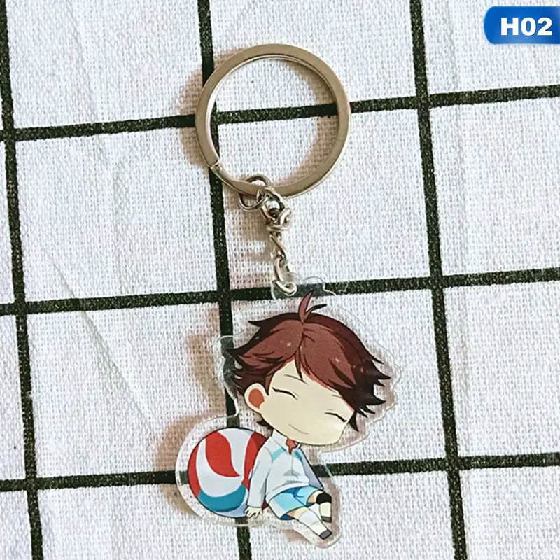 Haikyuu Hinata Syouyou косплей реквизит брелок для ключей акриловый брелок Рождество