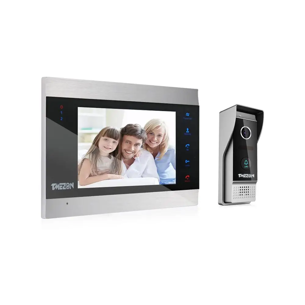 Us 93 11 25 Off Tmezon 7 Inch Tft Wired Video Intercom System With 1x 1200tvl Waterproof Door Phone Camera Support Recording Snapshot Doorbell In