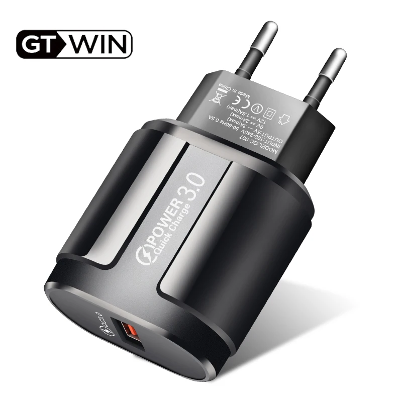 GTWIN 3A Быстрая зарядка 3 0 настенное зарядное устройство USB мобильный телефон