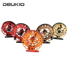 DEUKIO Fly Рыболовная катушка портативная муха Передняя линия колеса мини CNC процесс 2BB 1:1 Передаточное отношение маховик спиннинговая катушка для ловли рыбы в пресноводных водоемах