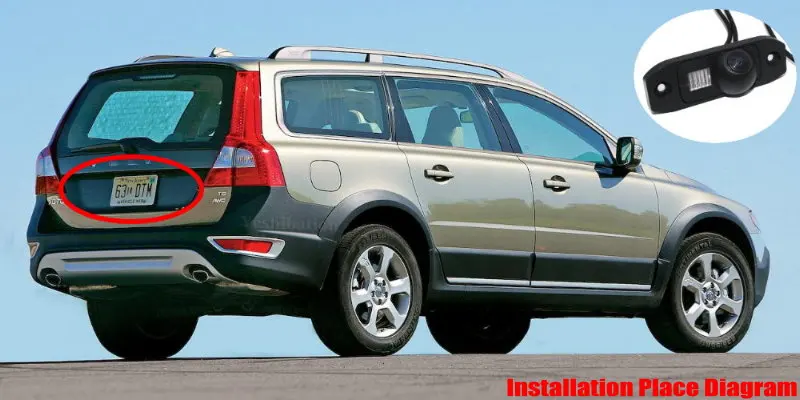 Yeshibation камера заднего вида для Volvo XC70 XC 70 2008~ 2009 Volvo C70 II V70 III 2006~ 2013 HD SONY CCD резервная камера парковки