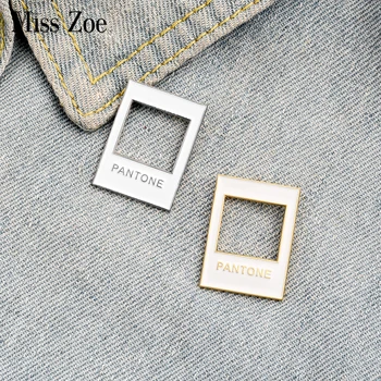 

Color Card Enamel Pin Custom Simple White Brooches Designers Badge for Bag Lapel Pins Buckle Jewelry Gift for Kids Friends