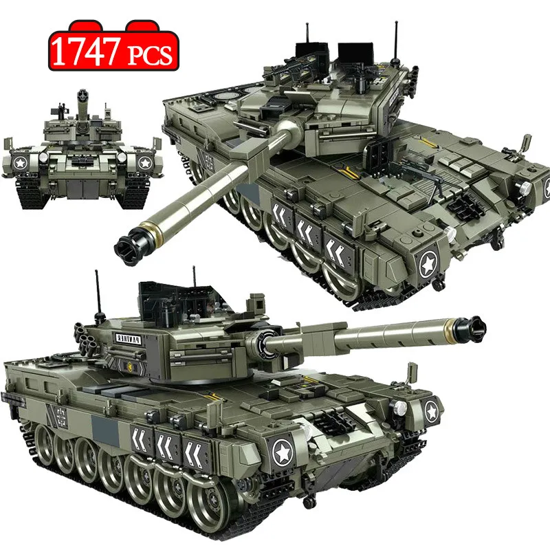 1747 шт. Leopard 2 основная модель боевого танка строительные блоки совместимые с