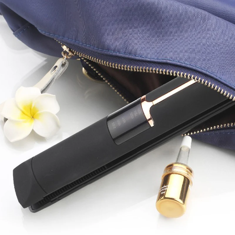 Мини Универсальный беспроводной выпрямитель для волос Rechargeabl с системой блокировки отлично подходит для путешествий