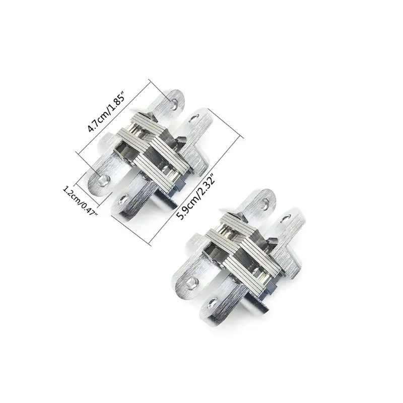 2PCS Stainless Steel Hidden Hinges Invisible Concealed Folding Door Hinge for Home Kitchen Furniture Hardware | Обустройство дома