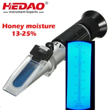 Пчеловод мёда влаги рефрактометр 13%-25% воды включает пластиковый ящик
