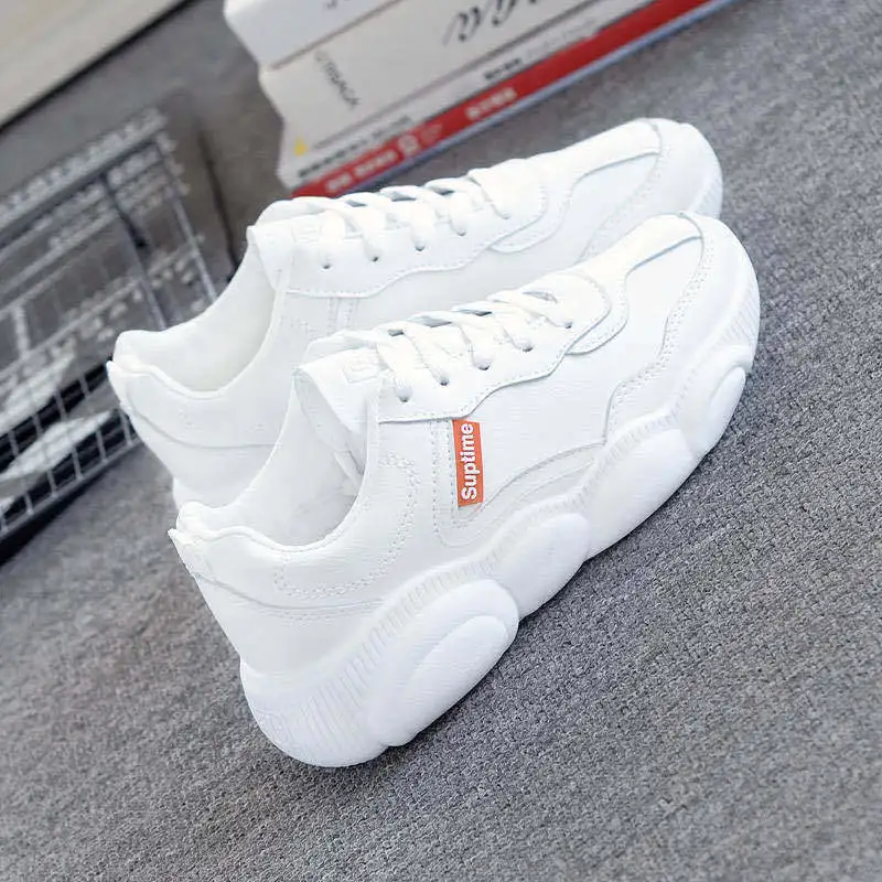 

Little white shoes female new Korean version of all-match casual sports female daddy shoes student running shoes