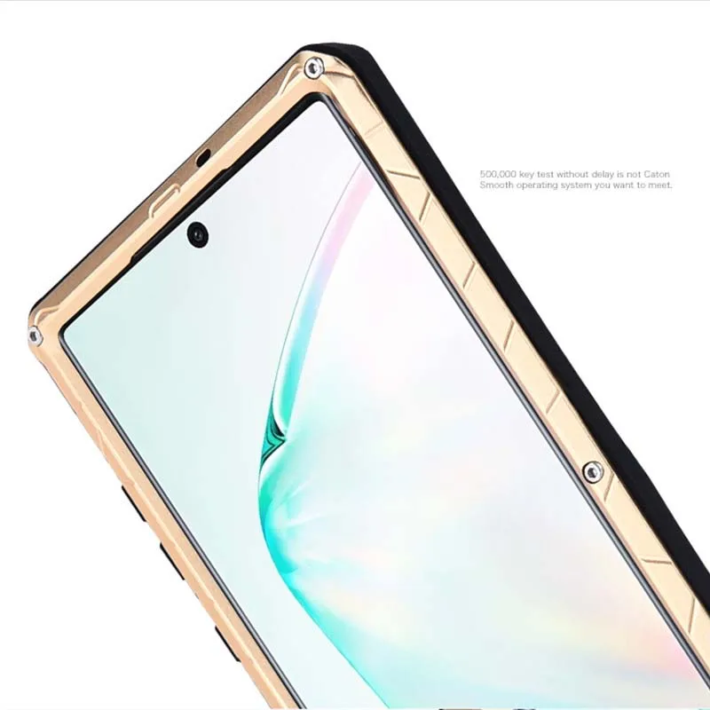 Роскошный Открытый Чехол для samsung Galaxy Note10 Note10Plus A50 A70 IMATCH армейский противоударный металлический силиконовый закаленное стекло KS0317