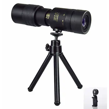 

10-300×40 telescope set including black tripod + photo clip Telescopic zoom monocular high-power high definition