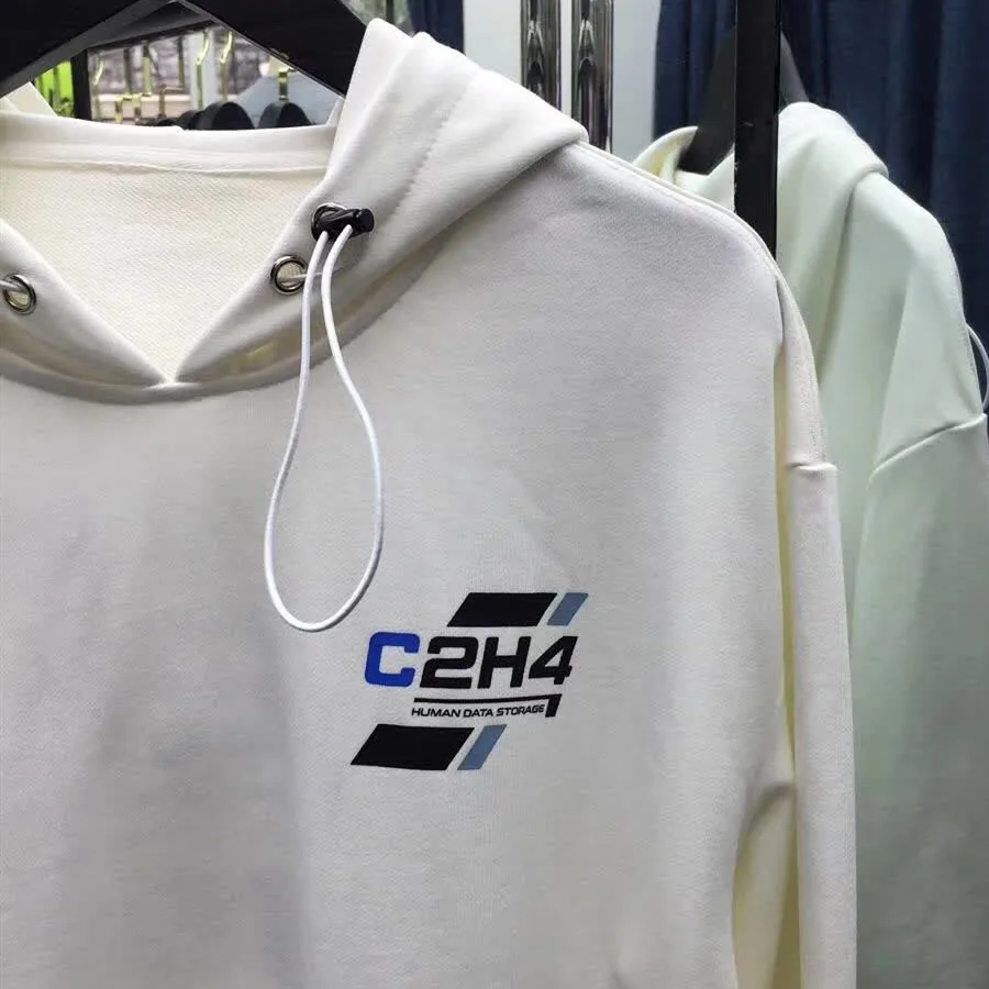 C2H4 толстовки Для мужчин Для женщин C2H4 кофты Цвета 3M лампа-рефлектор с принтом логотипа C2H4 Толстовка 19SS осень-зима Повседневный пуловер