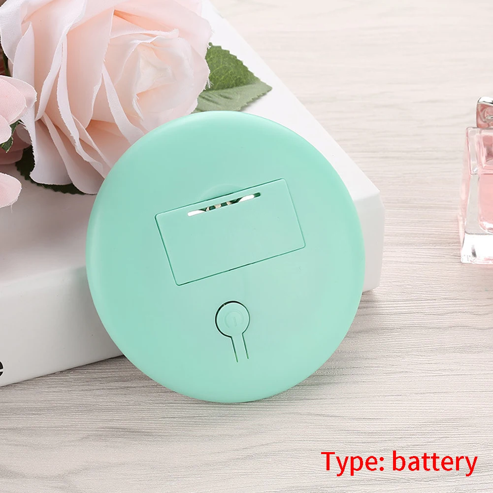 Компактный светодиодный мини-косметический светильник с зарядкой от usb и аккумулятором - Цвет: Green Battery