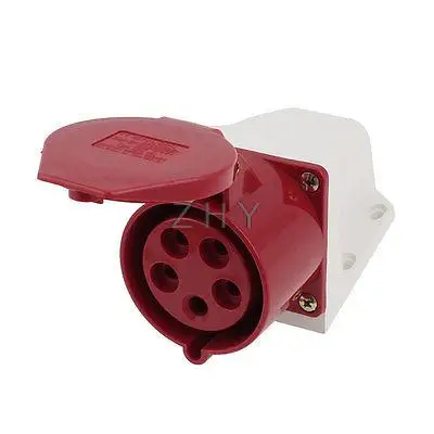 

Waterproof IP44 3P+N+E IEC309-2 Industrial Plug Socket AC 220-380V/240-415V 32A