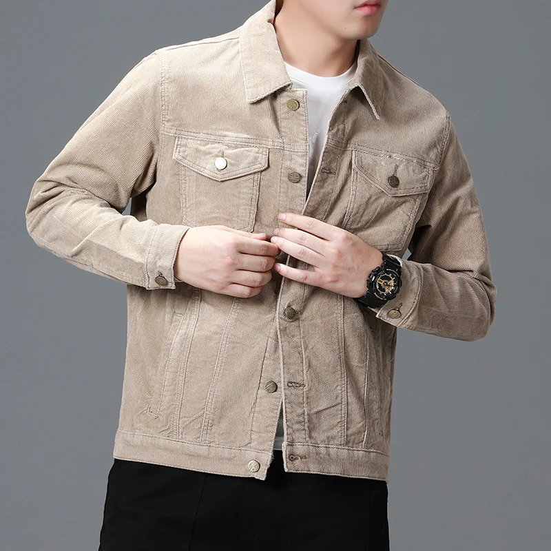 Privathinker Men 2020 Autumn Winter Thicken Warm Corduroy Jackets