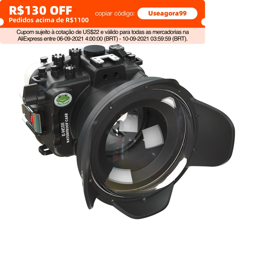 Seafrogs 40meter Underwater Diving Waterproof Camera Housing With Vacuum Pump System For Olympus