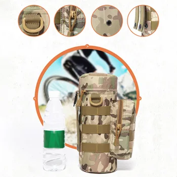 

Outdoor Game Military Outdoor Water Bottle Bag Zipper Pouch Kettle Holder