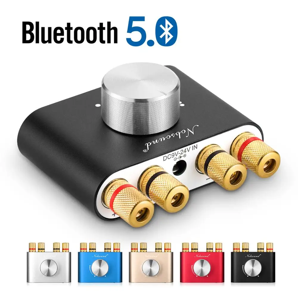 Nobsound Мини Bluetooth 5,0 HiFi TPA3116 цифровой усилитель стерео аудио 2,0 канальный усилитель звука 100 Вт усилитель мощности Nobsound Мини Bluetooth 5,0 HiFi TPA3116 цифровой усилитель стерео аудио 2,0 канальный усилитель звука 100 Вт усилитель мощности