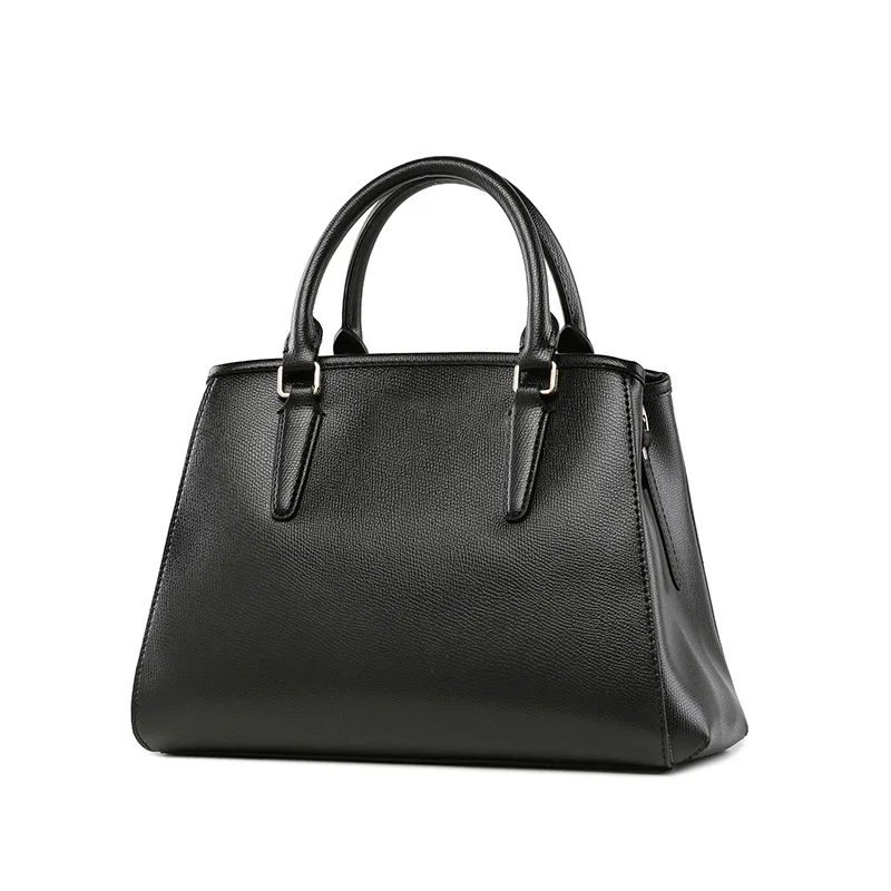 

Top Grade Material Contrast Color Simple Versatile Elegant WOMEN'S Bag Regular Trapezoid Boston Bag Handbag Bag
