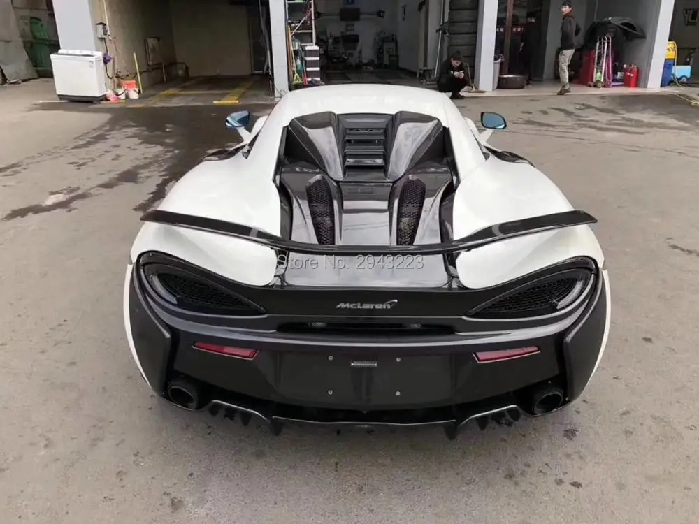 

For McLaren 570S 540C 570GT NOVITEC Style Car Accessories High Quality Real Carbon Fiber Rear Trunk Lip Spoiler Wing Decoration