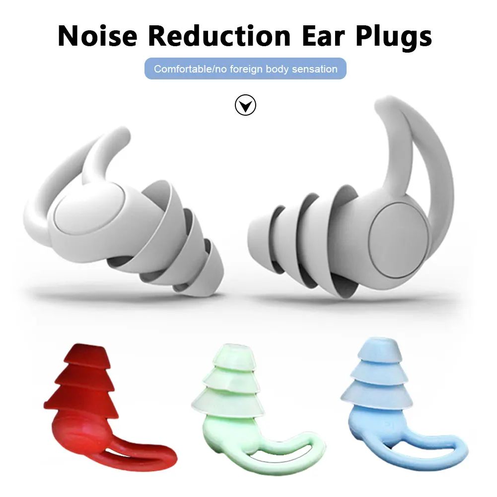 Bouchons D'oreille Silicone Anti-bruit - Forme Sourire, Réduction Bruit Pour Sommeil, Bureau, Concert, Neuf