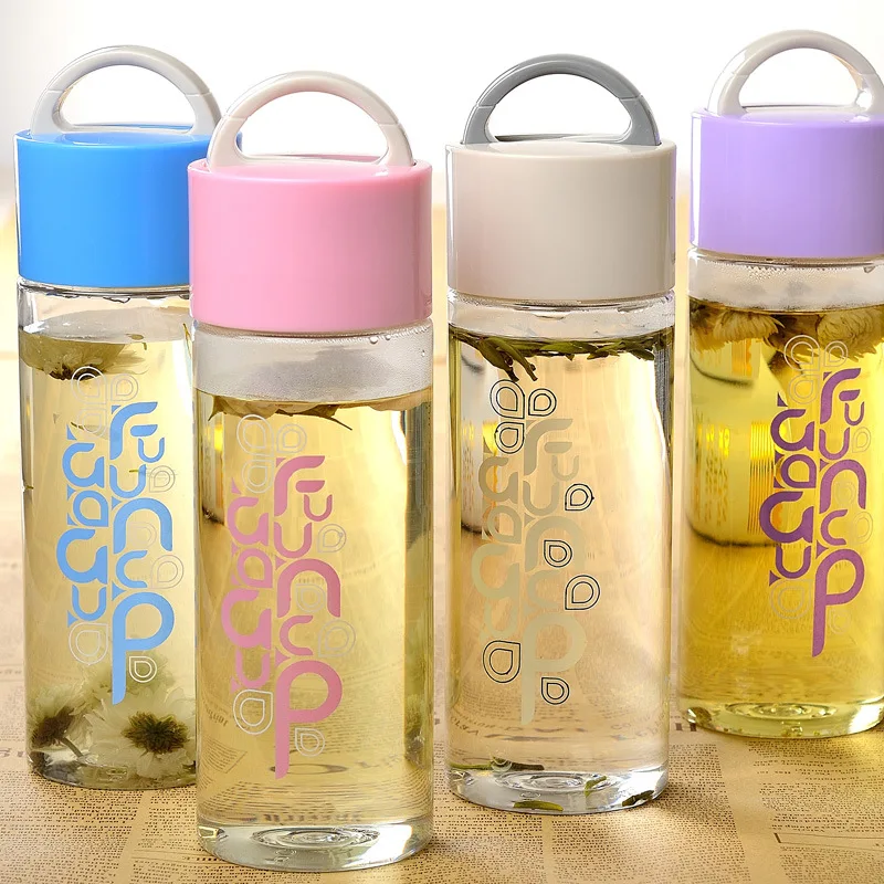 

Space Cup Portable Water Cup Male And Female Student Cute Cup Handle Plastic Cup