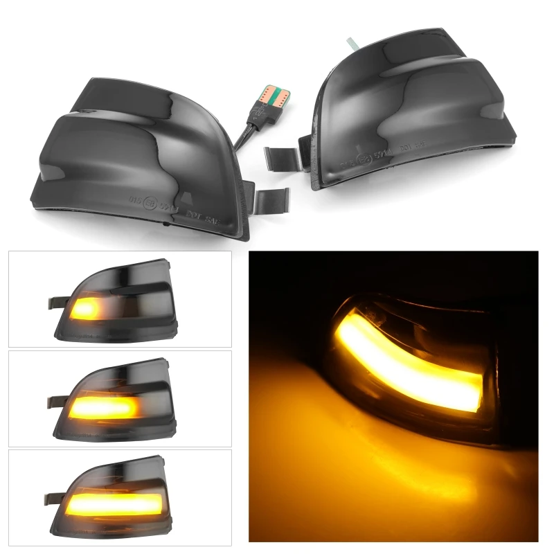 

Dynamic Turn Signal Light for Ford Focus 2 MK2 2004-2008 C-MAX LED Side Wing Mirror Repeater Sequential Indicator Blinker Lamp
