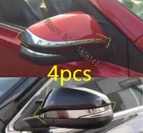 4pcs Для Toyota Highlander, автомобильные наклейки, стильные, для бровей, заднего вида, боковое зеркало заднего вида, Полоска, накладка, рамка, лампа, 2 шт - Цвет: 4pcs