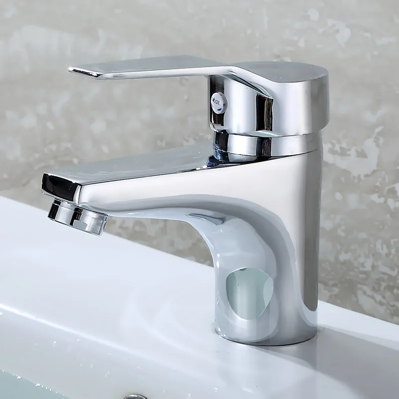 

Copper Or Alloy IELTS Single Bore Basin Hot And Cold Faucet Single Cold Faucet Bathroom Cabinet Leading