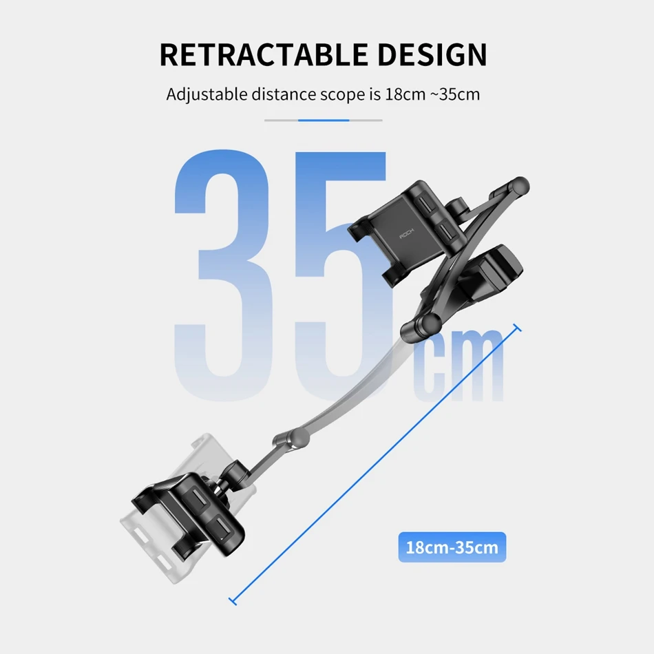 Rock автомобильное заднее сиденье планшет подголовник держатель подставка Универсальный вытяжной кронштейн для IPad Xiaomi samsung держатель для планшета ПК