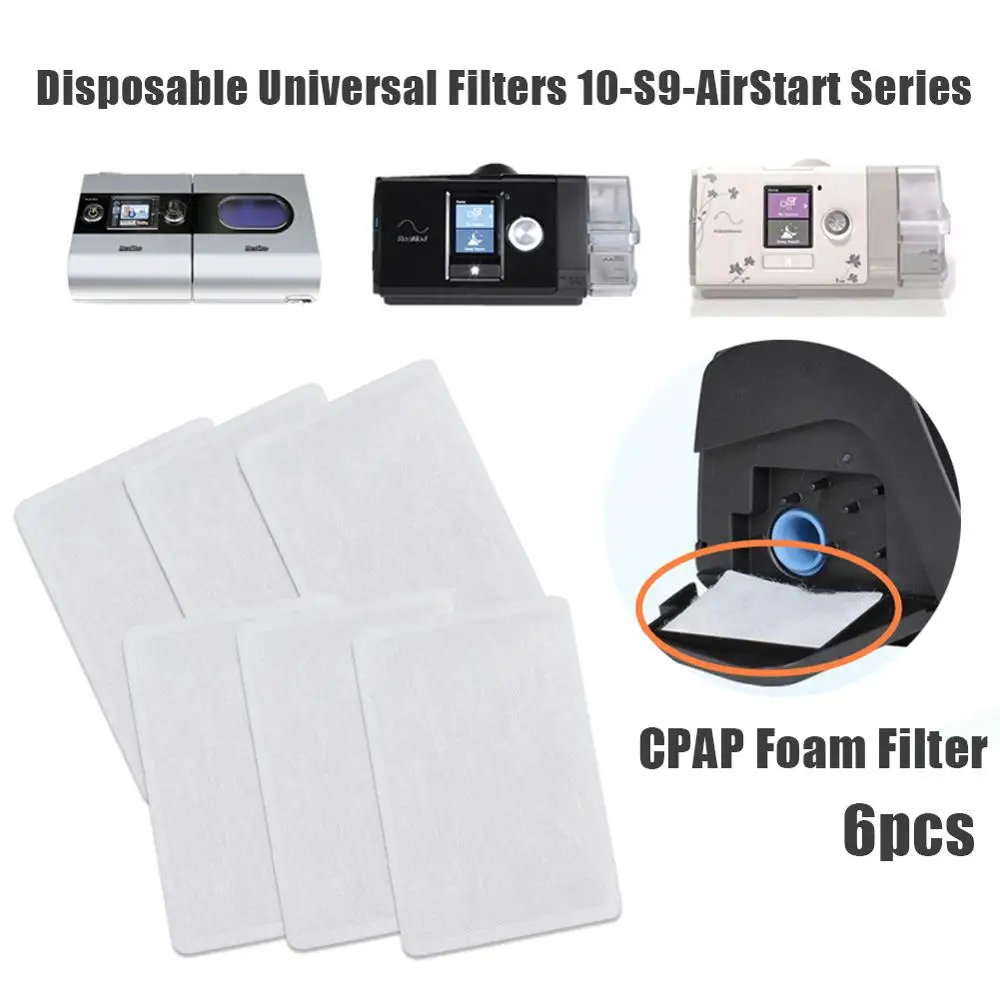 Купить Disposable CPAP Foam Filter ResMed Premium Universal Filters Supplies for ResMed AirSense 10-S9-AirStart - Series  Красота и | Сон и храп (4000414430400)