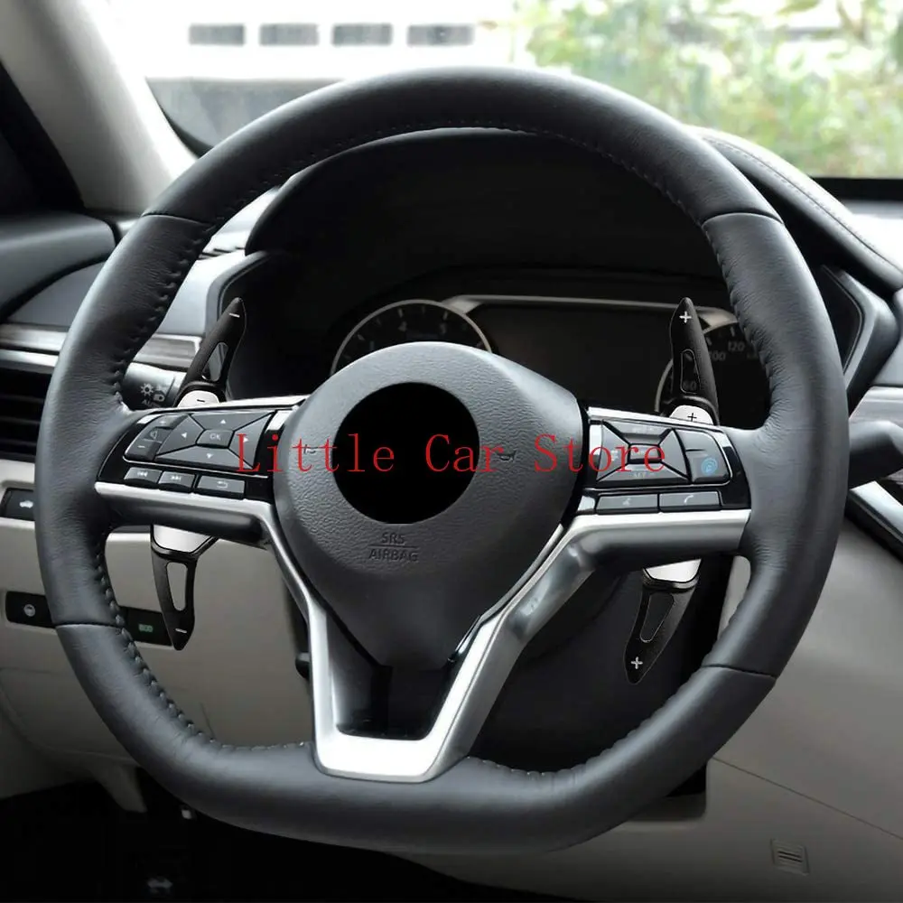 Paddle Shifter Extensions Steering Wheel Paddle Shifter For Nissan Altima Teana + Trim Cover Interior Decoration Accessories