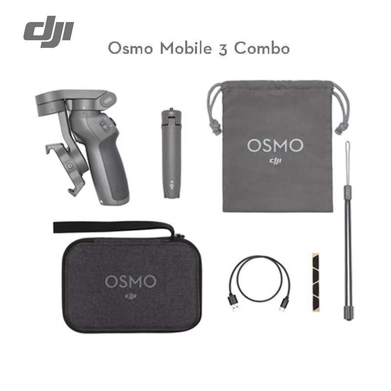 

DJI Osmo Mobile 3 Combo 3-Axis Handheld Stabilizer for smartphones with intelligent functions providing stable IN STOCK