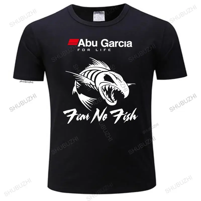 man Vintage print tshirs Abu Garcia Mens - For Life Fear No Fish Cool Casual pride t shirt men Unisex t-shirt free shipping tops