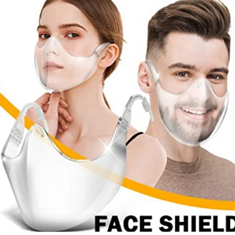 1pc Anti-Oil Splash Fog Face Mask Protective Shield Anti Droplet Splatter Screen Protector Mouth Cover Kitchen Tools Gadget | Дом и сад