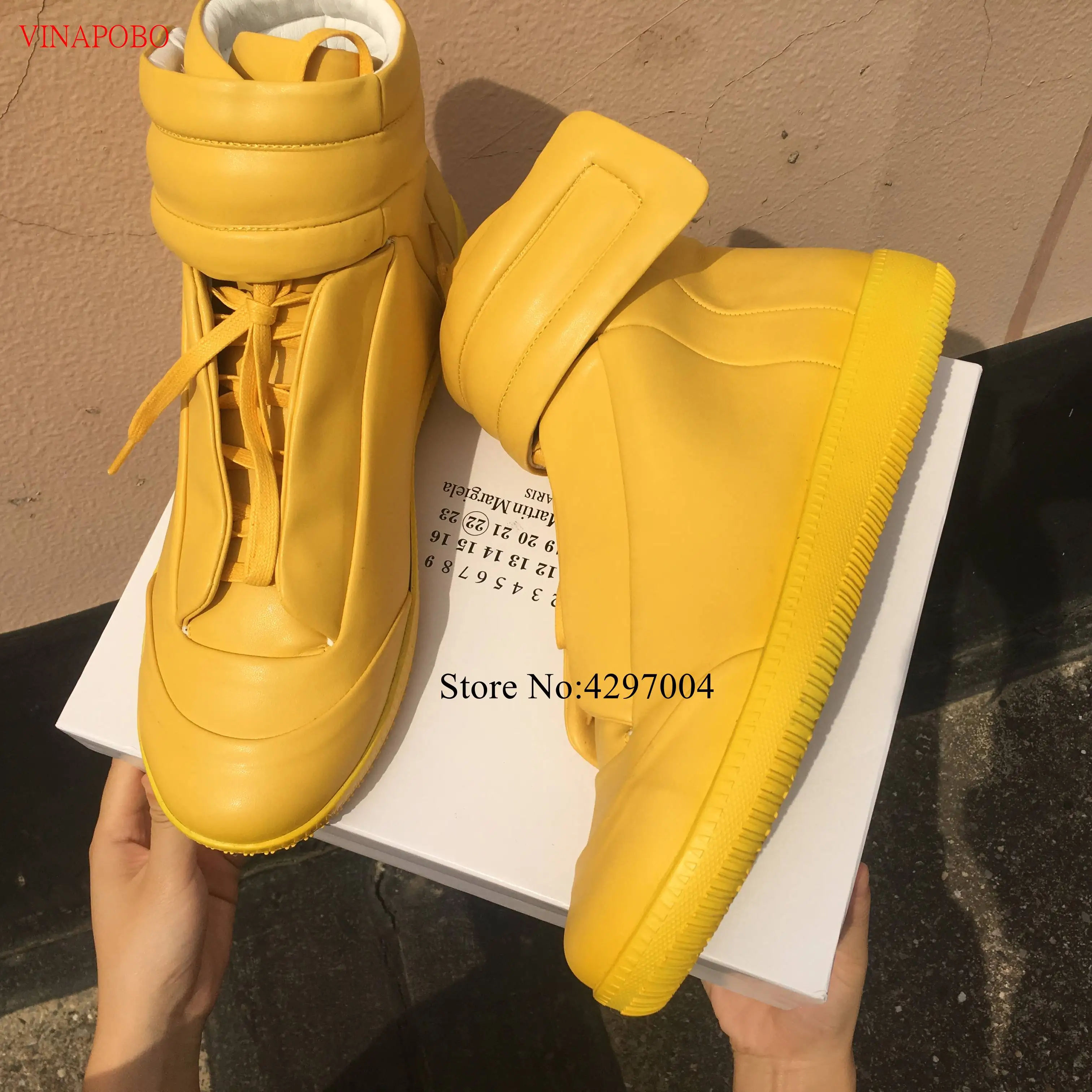 Mens Casual Shoes Hook& Loop Celebrity Men Fashion Sneakers Shoes Lace Up High Top Male Leisure Shoes Spring Autumn Size 38-46