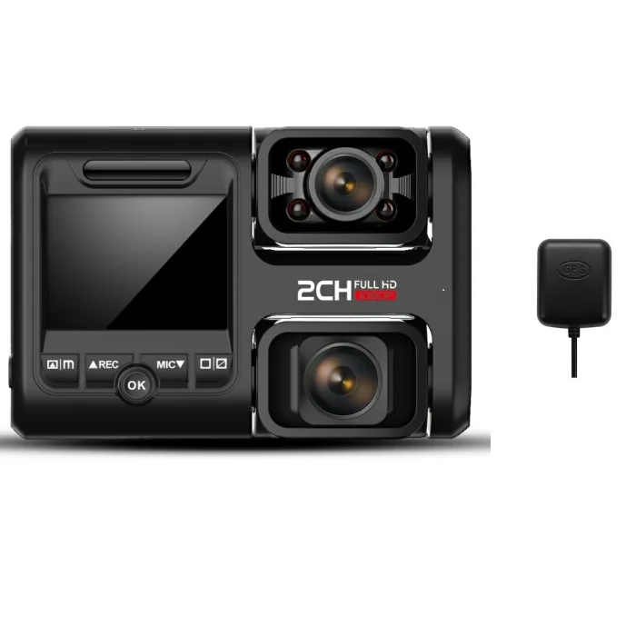 4K 2160P wifi gps регистратор двойной объектив Автомобильный видеорегистратор Novatek 96663 чип sony IMX323 датчик ночного видения двойная камера видеорегистратор D30H - Название цвета: D30H-GPS
