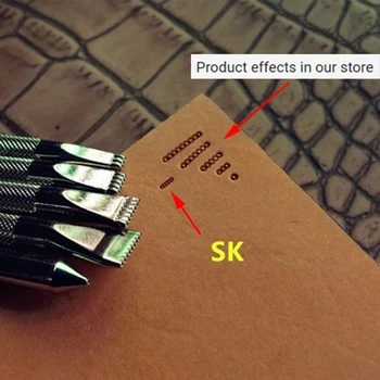 

Alloy material Background dot printing tool Hand-work unique design carving punches stamp craft leather working tools
