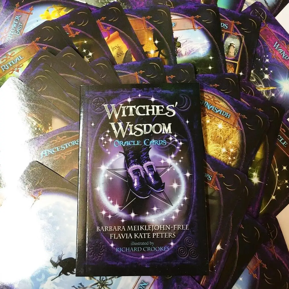 48pcs For Witches Wisdom Oracle Tarot Cards Stunning Deck Board Games For Family Party Playing Card Entertainment Game