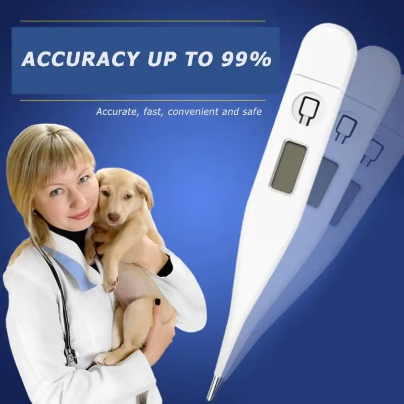 Pet цифровой термометр для полости рта подмышки анус кошка собака измеритель температуры индикатор температуры товары для домашних животных